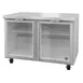 Hoshizaki UR48B-GLP01 48" 2-Section Undercounter Refrigerator w/ 2 Glass Doors, 13.66 cu. ft. 1 image