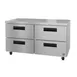 Hoshizaki UR60B-D4 60" 2-Section Undercounter Refrigerator w/ 4 Drawers, 15 cu. ft. 1 image