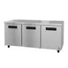 Hoshizaki UR72B 72" 3-Section Undercounter Refrigerator w/ 3 Doors, 18 cu. ft. 1 image