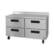 Hoshizaki WF48B-D4 48" 2-Section Worktop Freezer w/ 4 Drawers, 13.66 cu. ft. 1 image