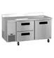 Hoshizaki WLR67B-D2 67" 2-Section Worktop Refrigerator w/ 1 Door & 2 Drawers, 19.97 cu. ft. 1 image