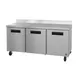 Hoshizaki WR72B-01 72" 3-Section Worktop Refrigerator w/ Lockable 3 Doors, 18.27 cu. ft. 1 image