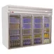 Howard-McCray GF102-FF 103" 4 Glass Door Freezer Merchandiser in White, 102 cu. ft. 1 image