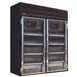 Howard-McCray GF48-FF-B 52" 2 Glass Door Merchandiser Freezer in Black, 48 cu. ft. 1 image