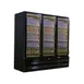 Howard-McCray GF75BM-FF-B 78" 3 Glass Door Freezer Merchandiser in Black, 75 cu. ft. 1 image