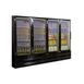 Howard-McCray GR88BM-B 103" Four Glass Door Merchandiser Refrigerator in Black, 88 cu. ft. 1 image