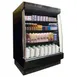 Howard-McCray R-OD35E-4L-LB-B 51" Vertical Multi-Purpose Low-Base Open Air Merchandiser in Black, Remote Refrigeration, 3 Shelves, w/ LED Lighting 1 image