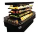Howard-McCray R-OD42I-7-B-LED 84'' Island Open Air Merchandiser in Black, Remote 1 image