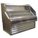 Howard-McCray R-OS30E-6-S 75'' Horizontal Open Impluse Merchandiser, Stainless Steel, Remote 1 image
