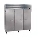 Howard-McCray R-SR75 78" 3-Section Reach-In Refrigerator w/ 3 Solid Doors, Remote, Aluminum Interior, 75 cu. ft. 1 image