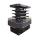 Howard-McCray SC-OD42I-5-B-LED 60'' Island Open Air Merchandiser in Black, Self-Contained 2 image