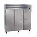 Howard-McCray SR75-S 78" 3-Section Reach-In Refrigerator w/ 3 Solid Doors, Remote, Stainless Steel, 75 cu. ft. 1 image