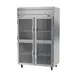 Beverage Air HR2HC-1HG 52" 2-Section Reach-In Refrigerator w/ 4 Glass Half Doors, Top Mounted, 1/3 hp, 47 cu. ft. 2 image