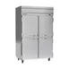 Beverage Air HR2HC-1HS 52" 2-Section Reach-In Refrigerator w/ 4 Solid Half Doors, Top Mounted, 1/3 hp, 47 cu. ft. 1 image