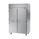 Beverage Air HR2HC-1HS 52" 2-Section Reach-In Refrigerator w/ 4 Solid Half Doors, Top Mounted, 1/3 hp, 47 cu. ft. 2 image