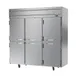 Beverage Air HR3HC-1HS 78" 3-Section Reach-In Refrigerator w/ 6 Solid Half Doors, Top Mounted, 1/3 hp, 71.5 cu. ft. 2 image