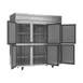 Beverage Air HR3HC-1HS 78" 3-Section Reach-In Refrigerator w/ 6 Solid Half Doors, Top Mounted, 1/3 hp, 71.5 cu. ft. 3 image
