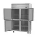 Beverage Air HRP2HC-1HS 52" 2-Section Reach-In Refrigerator w/ 4 Solid Half Doors, Top Mounted, 1/3 hp, 47 cu. ft. 4 image