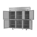 Beverage Air HRP3HC-1HS 78" 3-Section Reach-In Refrigerator w/ 6 Solid Half Doors, Top Mounted, 1/3 hp, 71.5 cu. ft. 4 image