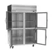 Beverage Air HRPS2HC-1HG 52" 2-Section Reach-In Refrigerator w/ 4 Glass Half Doors, Top Mounted, 1/3 hp, 47 cu. ft. 3 image