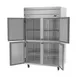 Beverage Air HRPS2HC-1HS 52" 2-Section Reach-In Refrigerator w/ 4 Solid Half Doors, Top Mounted, 1/3 hp, 47 cu. ft. 4 image