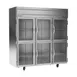 Beverage Air HRPS3HC-1HG 78" 3-Section Reach-In Refrigerator w/ 6 Glass Half Doors, Top Mounted, 1/3 hp, 71.5 cu. ft. 1 image