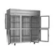 Beverage Air HRPS3HC-1HG 78" 3-Section Reach-In Refrigerator w/ 6 Glass Half Doors, Top Mounted, 1/3 hp, 71.5 cu. ft. 3 image