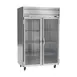 Beverage Air HRS2HC-1G 2-Section Reach-In Refrigerator w/ 2 Glass Full Doors, Top Mounted, 1/3 hp, 47 cu. ft. 1 image