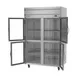 Beverage Air HRS2HC-1HG 52" 2-Section Reach-In Refrigerator w/ 4 Glass Half Doors, Top Mounted, 1/3 hp, 47 cu. ft. 4 image