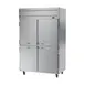 Beverage Air HRS2HC-1HS 52" 2-Section Reach-In Refrigerator w/ 4 Solid Half Doors, Top Mounted, 1/3 hp, 47 cu. ft. 2 image