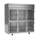 Beverage Air HRS3HC-1HG 78" 3-Section Reach-In Refrigerator w/ 6 Glass Half Doors, Top Mounted, 1/3 hp, 71.5 cu. ft. 1 image