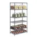 Hubert 10684 NSF Mobile Flint Metal 4-Shelf Wire Shelving Unit - 60"L x 18"D x 80"H 1 image