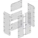 Hubert 10874 Flint Steel Mobile Security Enclosure Kit Only - 36"L x 24"W x 63"H 1 image