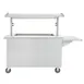 Hubert 12231 Stainless Steel Double Sided Breakfast Cart w/ (3) Full-Size Pans 1 image
