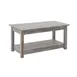 Hubert 12457 Display Table - 40" x 17-3/4" x 19" H, Rectangular, Pine Wood, Rustic Grey 1 image