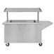 Hubert 16754 Stainless Steel Mobile Convenience Cart w/ (3) Full-Size Pans 1 image