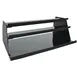 Hubert 25833 Rectangular Black ABS/Painted Aluminum Merchandising Rack - 24" x 29-3/4" x 13" 1 image