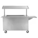 Hubert 27793 Stainless Steel Mobile Breakfast Cart w/ (3) Full-Size Pans and Ice Bin 1 image