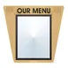 Hubert 28938 1-Pocket Wall-Mount Board 16"x15" H 8-1/2"x11" Insert MagCover Black Sintra Bamboo 1 image