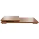 Hubert 37140 Display Riser Set, 2-Piece - 12" x 30" x 1-1/2" H & 12" x 15" x 1-1/2" H, Bamboo 1 image