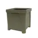 Hubert 37599 Square Outdoor Planter, 16" x 16" x 16"H, Polyethylene, Beige Granite, Molded Handles 1 image