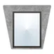 Hubert 40451 Menu Board - 1-Pocket 16" x 15"H Wall-Mount Holds 1 8-1/2" x 11"H Insert Sintra Stone 1 image