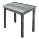 Hubert 41476 Rectangular Nesting Table, 24" x 20", Galvanized Metal Top, Poplar Wood Frame, Rustic Grey 1 image