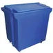 Hubert 42224 Plastic Mobile Ice Bin, 300 lb, Dark Blue 1 image