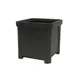 Hubert 46037 Square Outdoor Planter, 16" x 16" x 16"H, Polyethylene, Grey Granite Finish 1 image