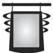 Hubert 46911 1-Pk Hang Menu Board 17"x14-1/2" Holds 8-1/2"x11" Insert Sintra Black Clear Mag Cover 1 image