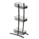 Hubert 49771 Impulse Stand - 6-7/10"L x12-7/16"W x23-1/5"H, Black Steel, 4-1/2"x1-1/2" Sign Holders 1 image
