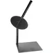 Hubert 52605 Bag Holder, Corner, 10" Base x 27" H, 8" Dia Disk, Height 20-1/2"‑25", Black Metal 1 image