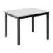 Hubert 58404 Rectangular Nesting Table, 40" x 30" x 32"H, Formica Laminate Top, Ebony Poplar Wood Frame 1 image