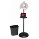 Hubert 58976 Demo Stand Kit, 14" Dia. X 45"H Overall, Acrylic/Powder-Coated Metal, Black 1 image